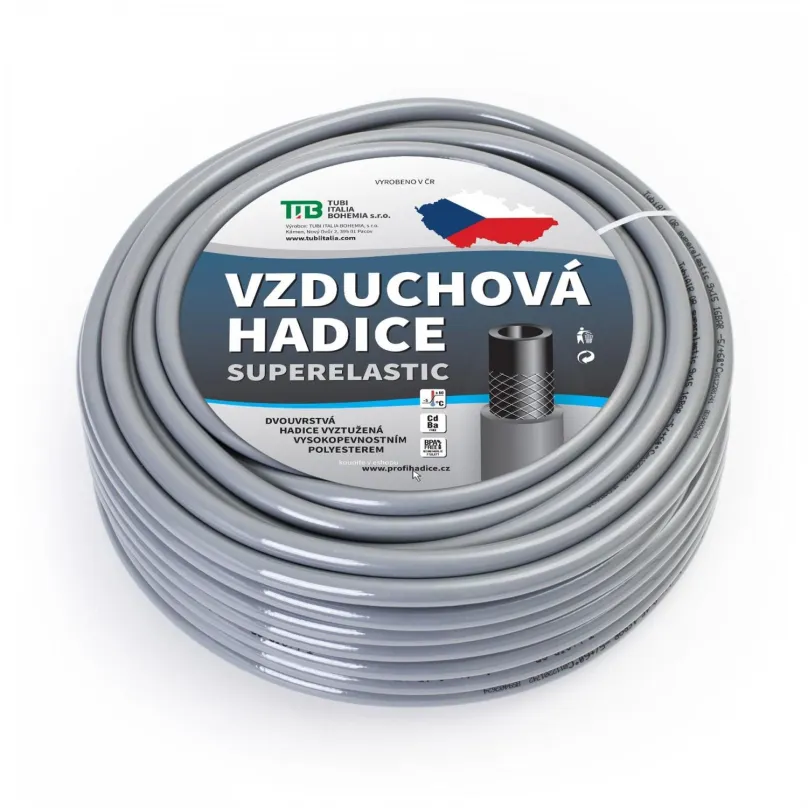 Vzduchová hadica Tubi vzduchová hadica šedá 9x15 mm