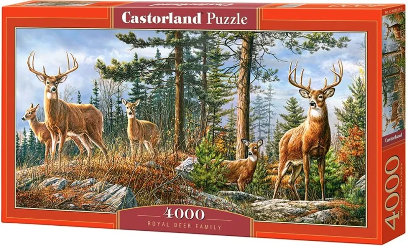 Puzzle Castorland Puzzle Kráľovská jelenie rodina 4000 dielikov