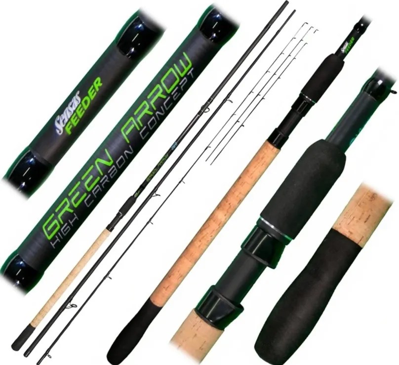 Sensas Prút Green Arrow Feeder Heavy 3,6m 90-140g
