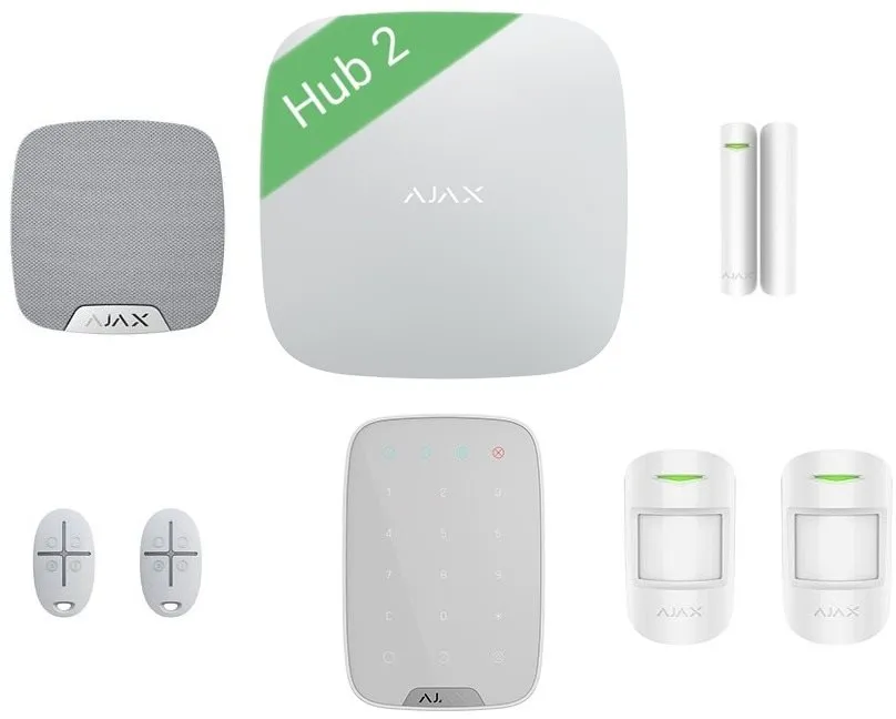 Alarm Ajax Set Rodina white, domové, pripojenie cez GSM, Ethernet a Jeweller, detekcia Poh