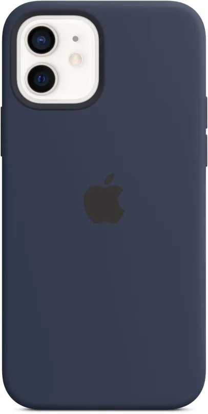 Kryt na mobil Apple iPhone 12 a 12 Pre Silikónový kryt s MagSafe námořicky tmavomodrý