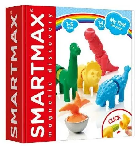 Stavebnica SmartMax - Moji prví dinosaury - 14 ks