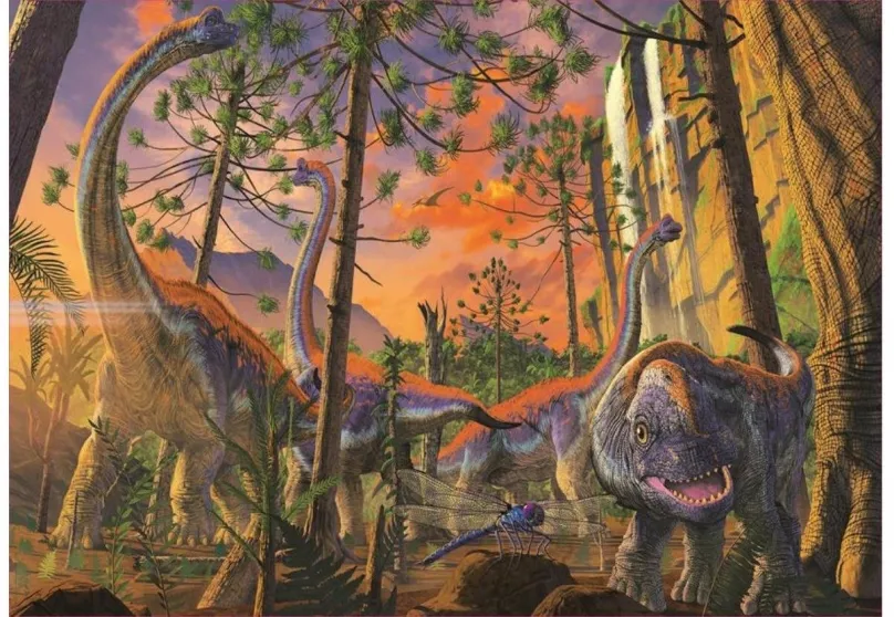 Puzzle Educa Puzzle Zvedavý dino 500 dielikov