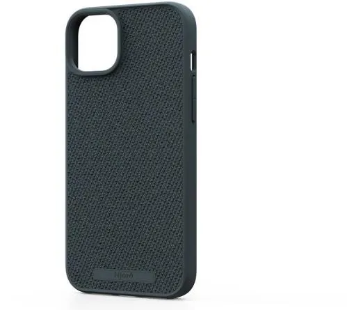 Kryt na mobilný telefón Njord Fabric MagSafe Case iPhone 15 Plus Dark Grey