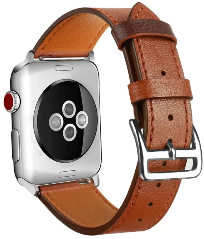 Remienok BStrap Leather Rome pre Apple Watch 42mm / 44mm / 45mm, Brown