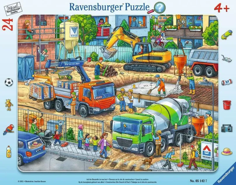 RAVENSBURGER Puzzle Na stavenisku 24 dielikov