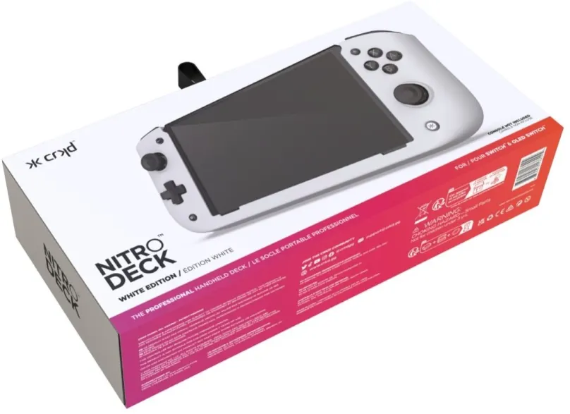 Gamepad Nitro Deck White Edition - Nintendo Switch, pre Nintendo Switch, USB-C, analógové