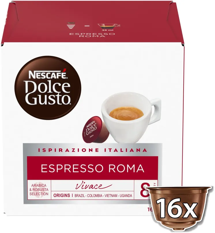 Kávové kapsule NESCAFÉ® Dolce Gusto® Espresso Roma 16 ks