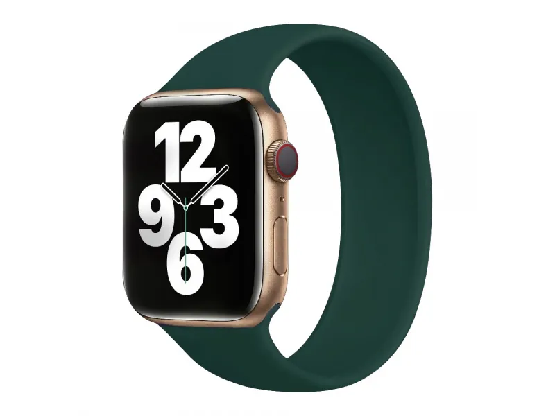 COTECi silikónový remienok 160 mm pre Apple Watch 42/44/45/49mm píniovo zelená