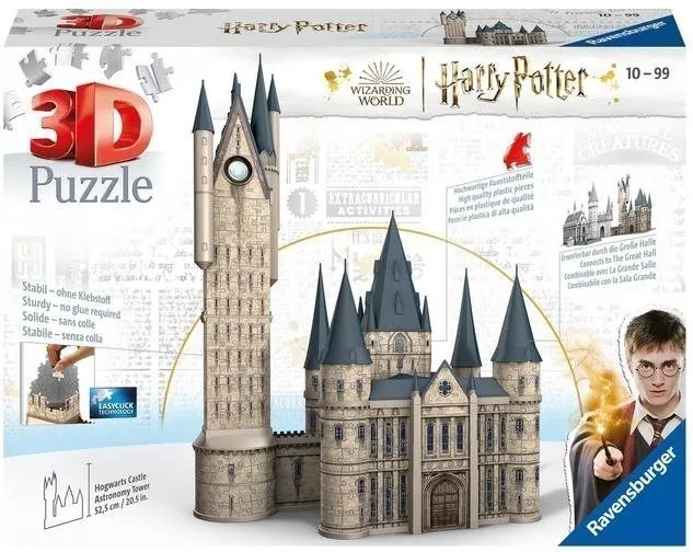 3D puzzle Ravensburger 3D Puzzle 112777 Harry Potter: Rokfortský hrad - Astronomická veža 540 dielikov