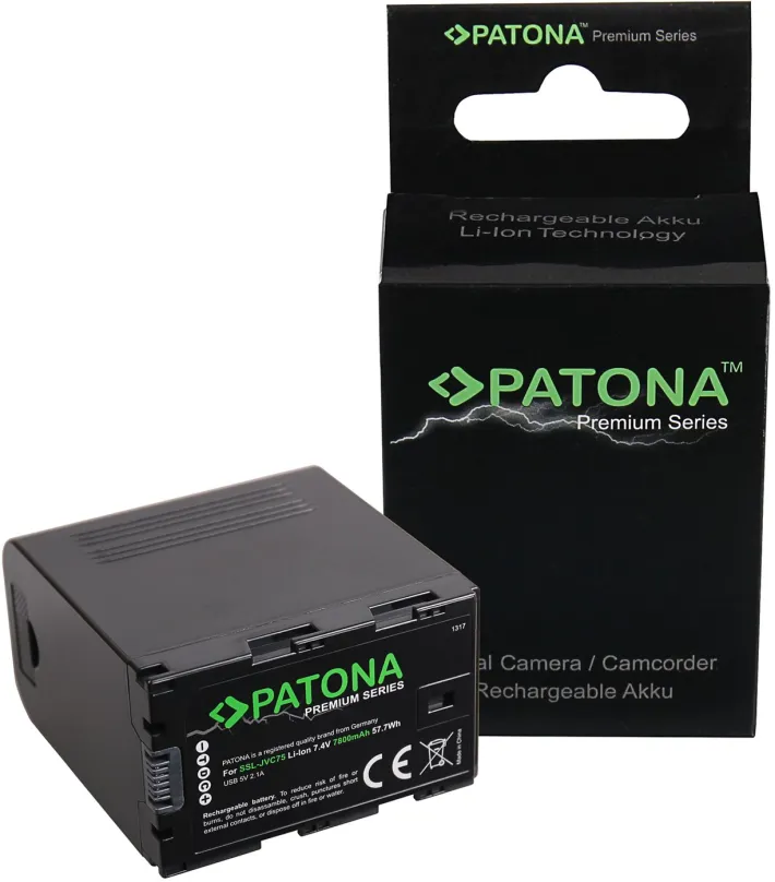Batéria pre kameru PATONA pre SSL-JVC50/JVC75 7800mAh Li-Ion Premium