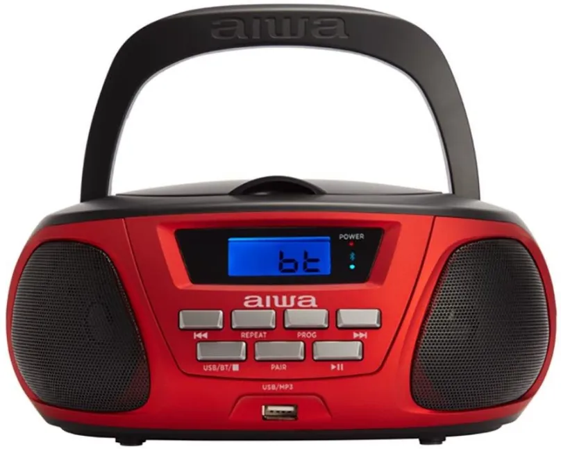 Rádio Boombox AIWA Rádio CD/MP3, USB, BT - BBTU-300RD