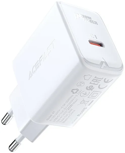 Nabíjačka do siete ACEFAST Charger 20W USB-C PD White