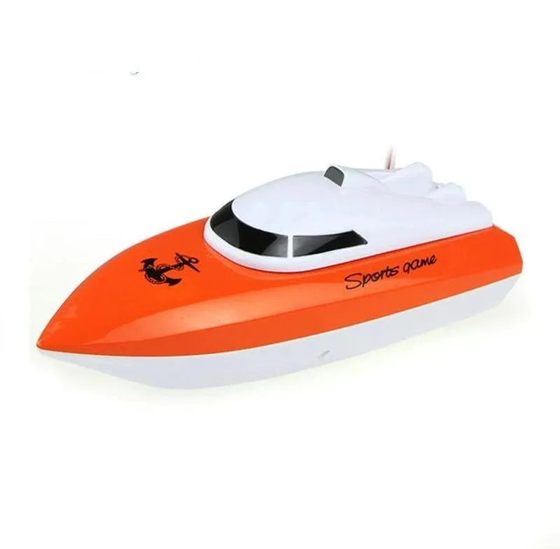 RC loď RC loď 4CH mini CP802 oranžová, s dobou prevádzky 8 min, vodeodolné a vie plávať,