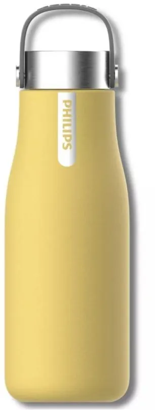 Filtračná fľaša AQUASHIELD PHILIPS GoZero UV samočistiaca fľaša 590 ml žltá