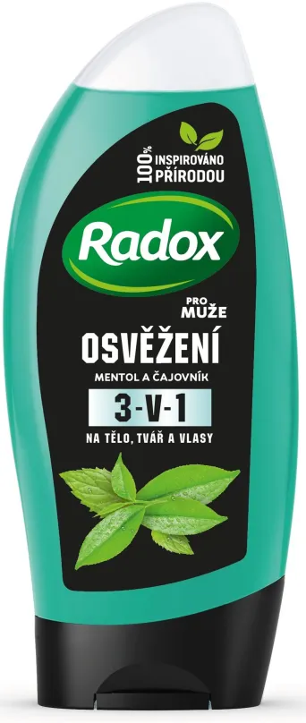 Sprchový gél RADOX Pre mužov Osvieženie 3v1 250 ml
