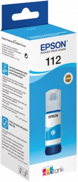 Atrament do tlačiarne Epson 112 EcoTank Pigment Cyan ink bottle azúrová