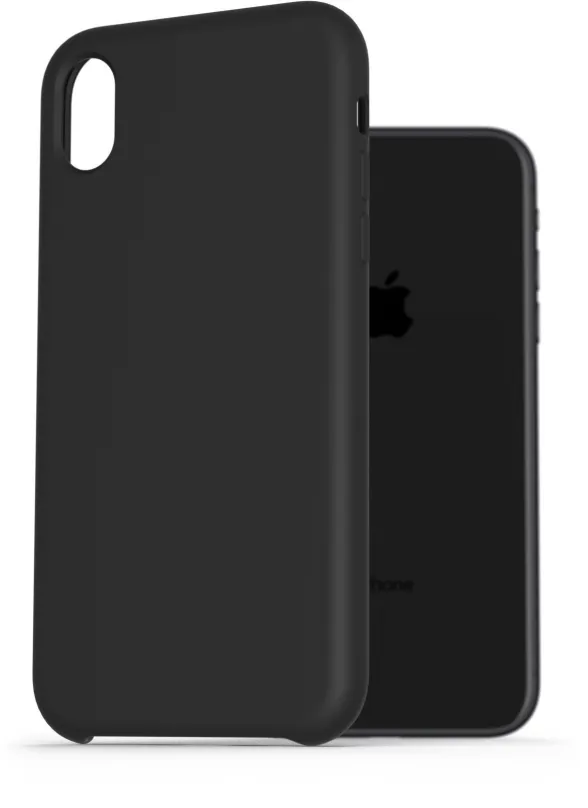 Kryt na mobil AlzaGuard Premium Liquid Silicone Case pre iPhone Xr čierne