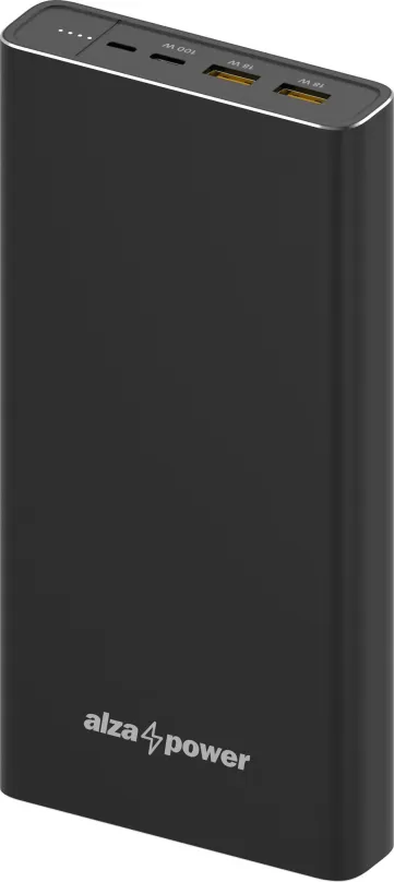 Powerbanka AlzaPower Metal 40000mAh Fast Charge + PD3.0 (100W) čierna