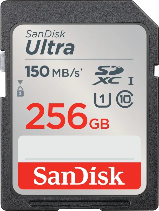 SanDisk Ultra/SDXC/256GB/150MBps/UHS-I U1 / Class 10/Čierna