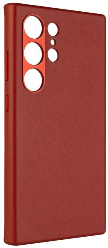 Kryt na mobil FIXED MagLeather s podporou MagSafe pre Samsung Galaxy S24 Ultra červený