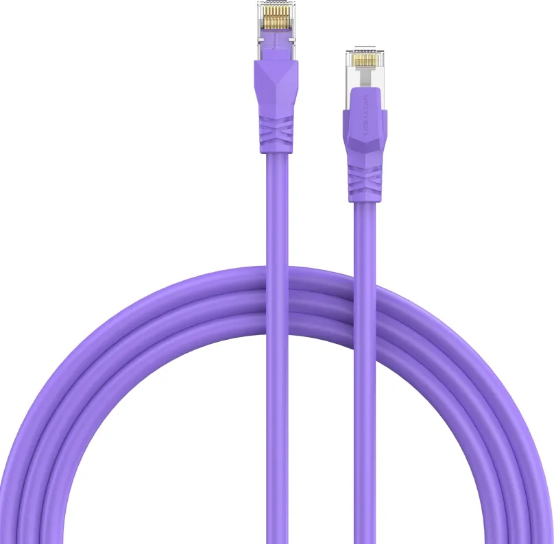 Sieťový kábel Vention Cat.6A SFTP Industrial Flexible Patch Cable 1M Purple