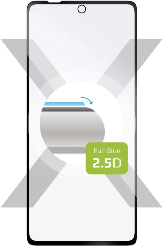 Ochranné sklo FIXED FullGlue-Cover pre Motorola Edge 30 Pro 5G čierne