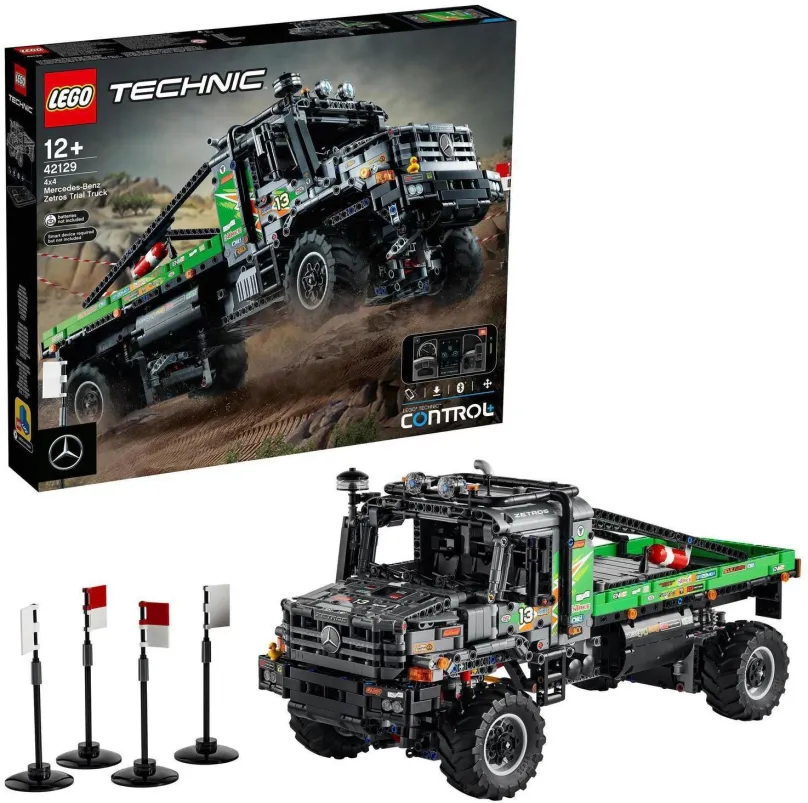 LEGO stavebnice LEGO® Technic 42129 Truck trialový vůz Mercedes-Benz Zetros 4x4 ovládaný aplikací