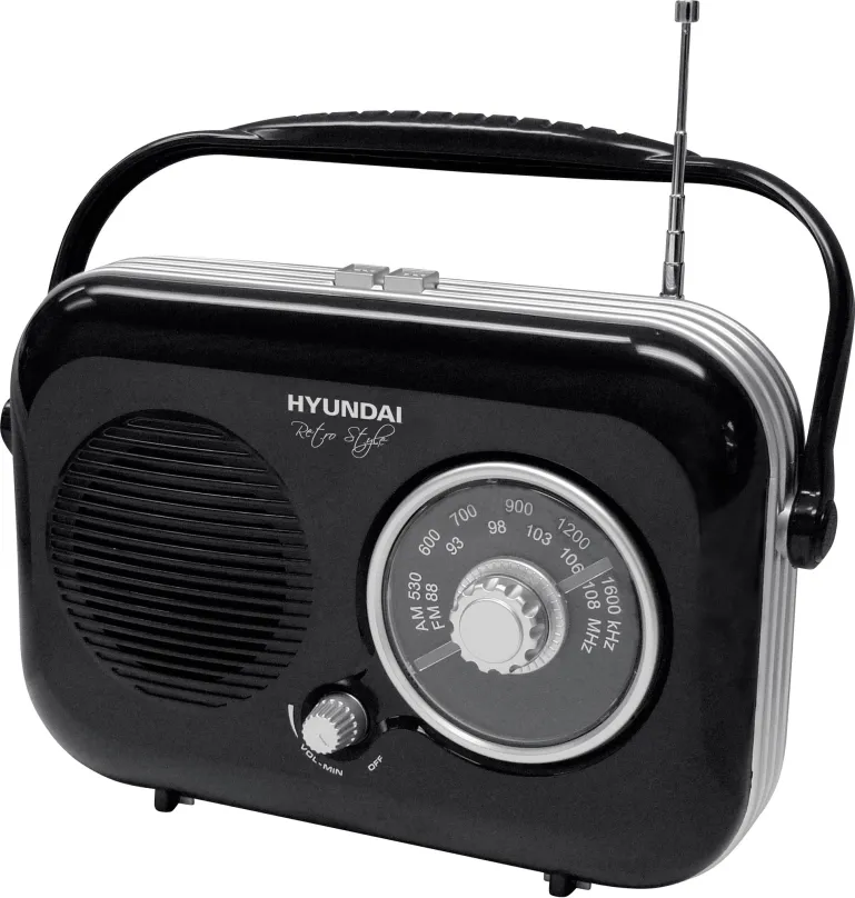 Rádio Hyundai PR 100 Retro čierny