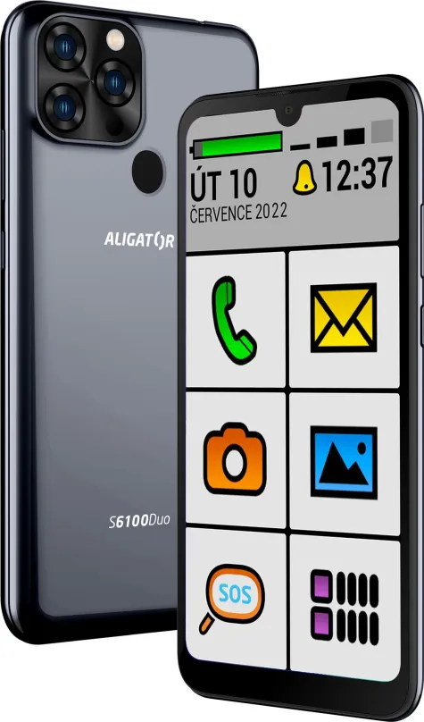 Mobilný telefón Aligator S6100 SENIOR čierny