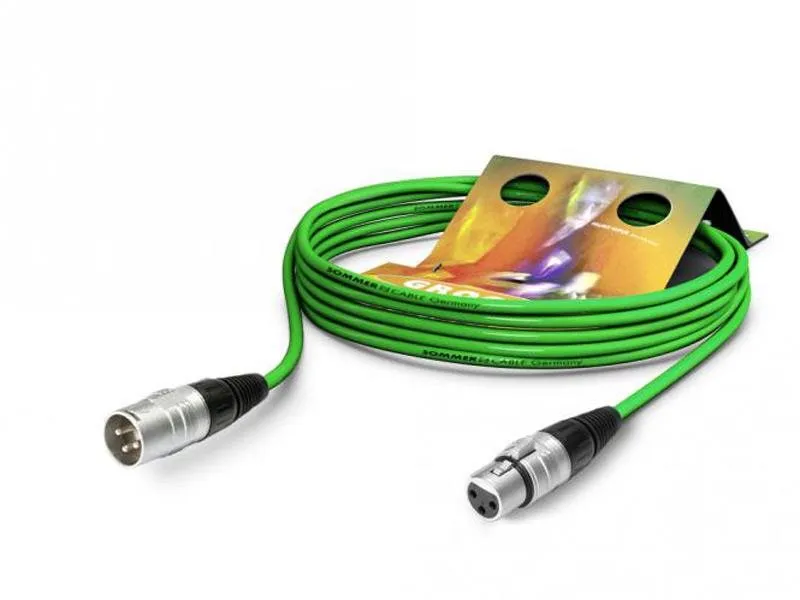 Mikrofónny kábel Sommer Cable SGHN-0300-GN 3 m