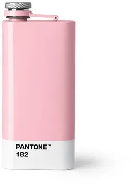 Fľaša na pitie PANTONE Placatka - Light Pink 182, 150 ml