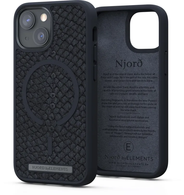 Kryt na telefón Njord Vindur Case pre iPhone 13 Mini Dark Grey