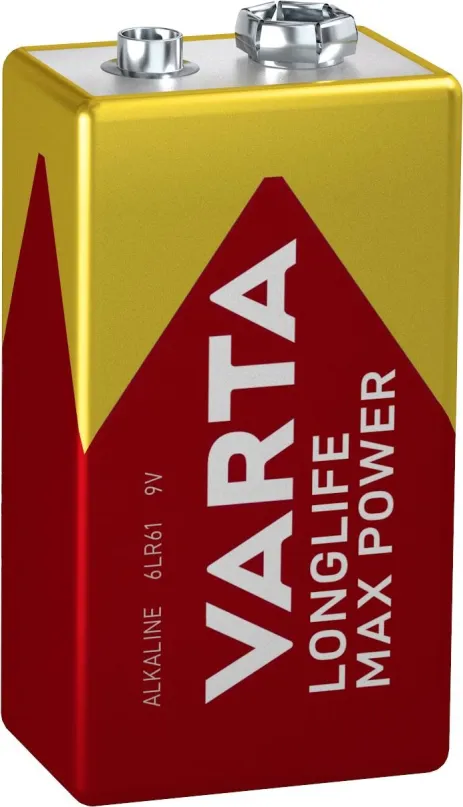 Jednorazová batéria VARTA alkalická batéria Longlife Max Power 9V 1ks