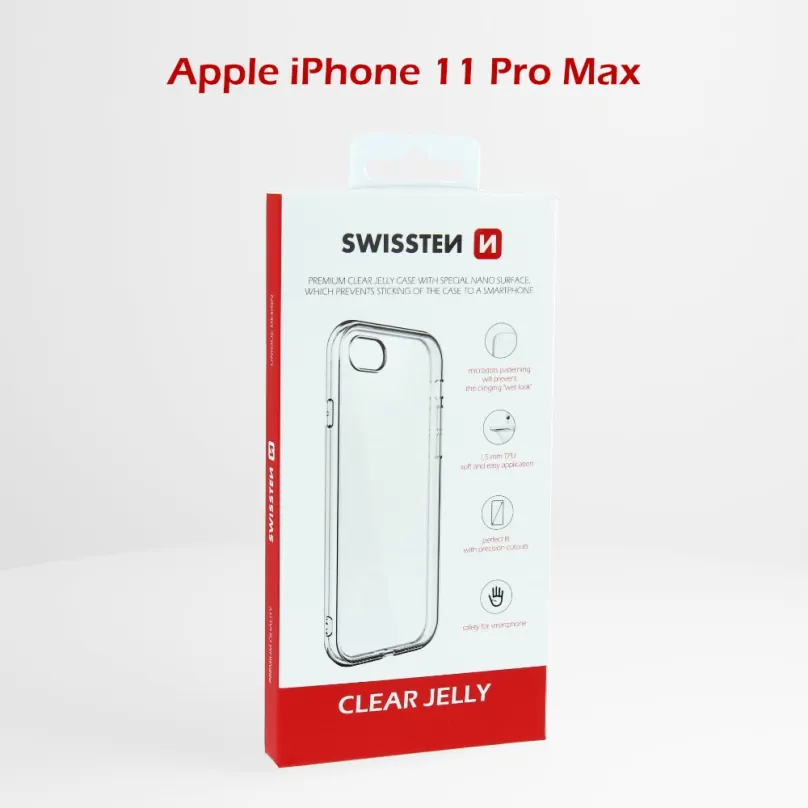 Kryt na mobil Swissten Clear Jelly pre Apple iPhone 11 PRO MAX