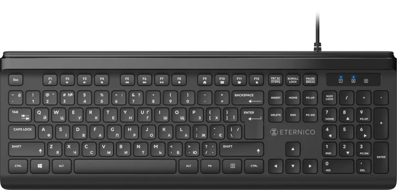 Klávesnica Eternico Home Keyboard Wired KD2020 čierna - UA