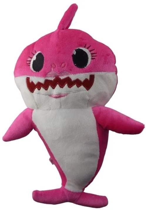 Plyšák Spievajúci plyšový žralok, ružový