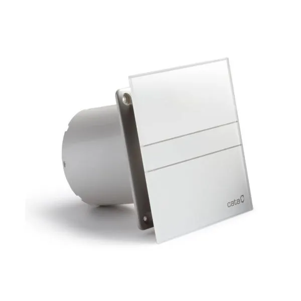 Axiálny ventilátor Cata e100 G sklo, biely