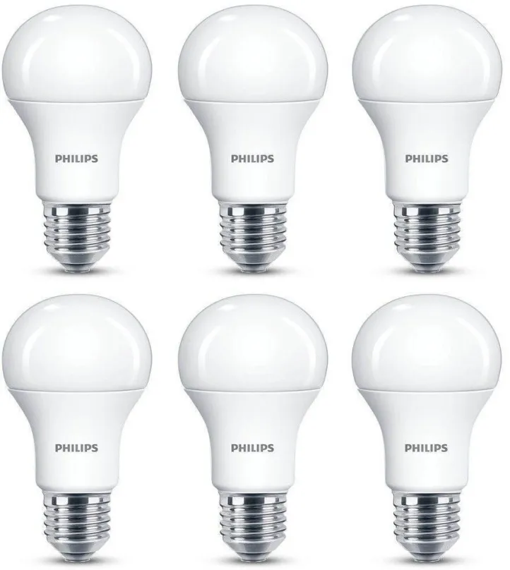 LED žiarovka Philips LED 13-100W, E27, 2700K, matná, set 6ks