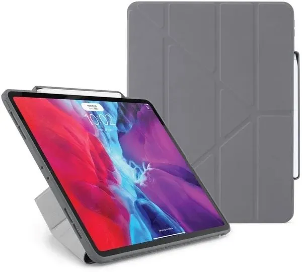 Puzdro na tablet Pipetto Origami Pencil Case pre Apple iPad Air 10.9 "(2020) - šedá