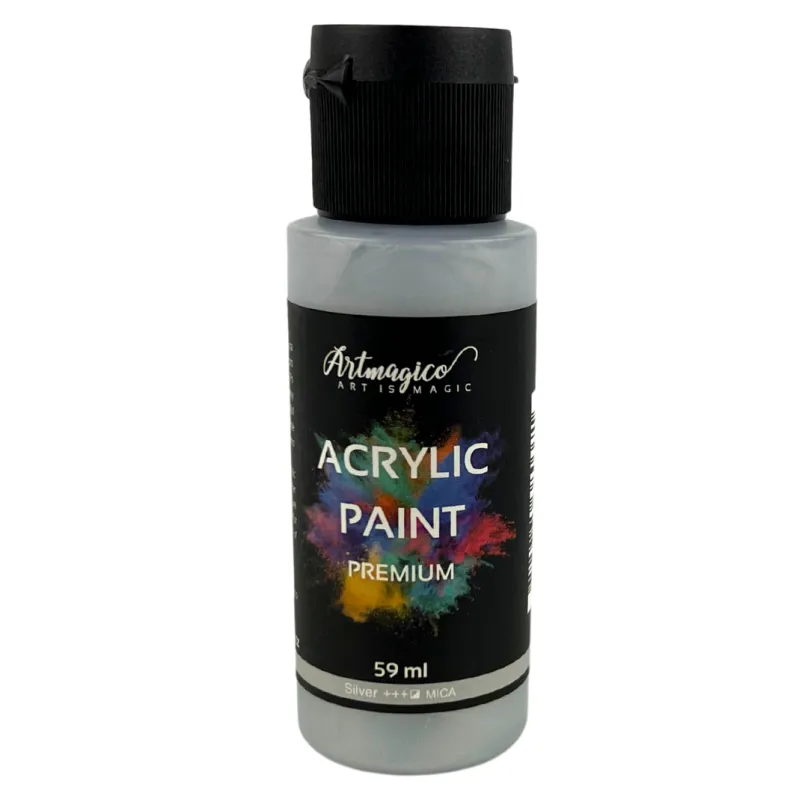 Artmagico - akrylové farby Premium 59 ml Farba: Silver