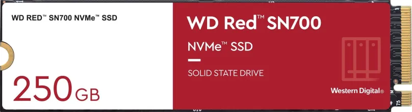 SSD disk WD Red SN700 NVMe 250GB, M.2 (PCIe 3.0 4x NVMe), rýchlosť čítania 3100MB/s, rýchl