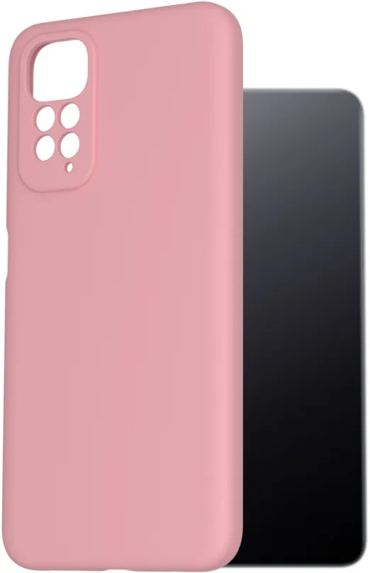 Kryt na mobil AlzaGuard Premium Liquid Silicone Case pre Xiaomi Redmi Note 11/11S ružové