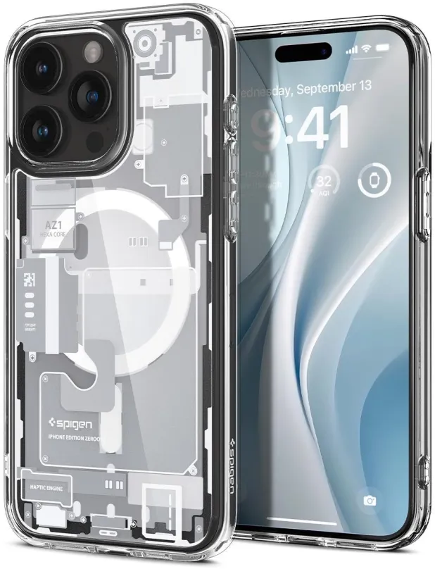 Kryt na mobil Spigen Ultra Hybrid MagSafe Zero One White iPhone 15 Pro Max