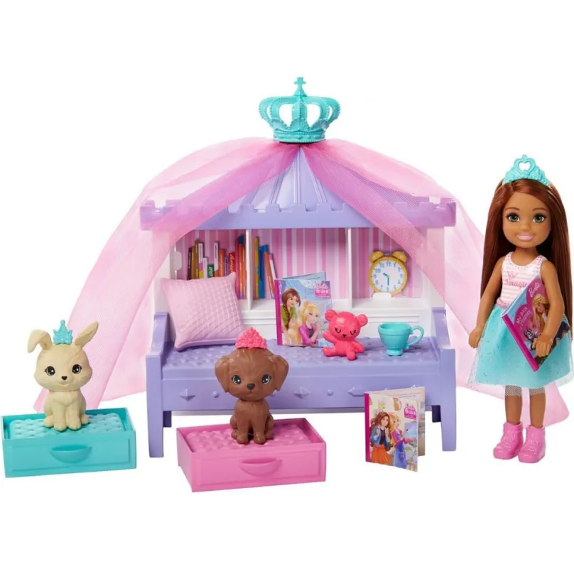 Mattel Barbie Chelsea v spálni, GML74
