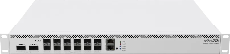 Router Mikrotik CCR2216-1G-12XS-2XQ, 16 x LAN, 16000 MB RAM, 128 MB Flash úložisko, porty