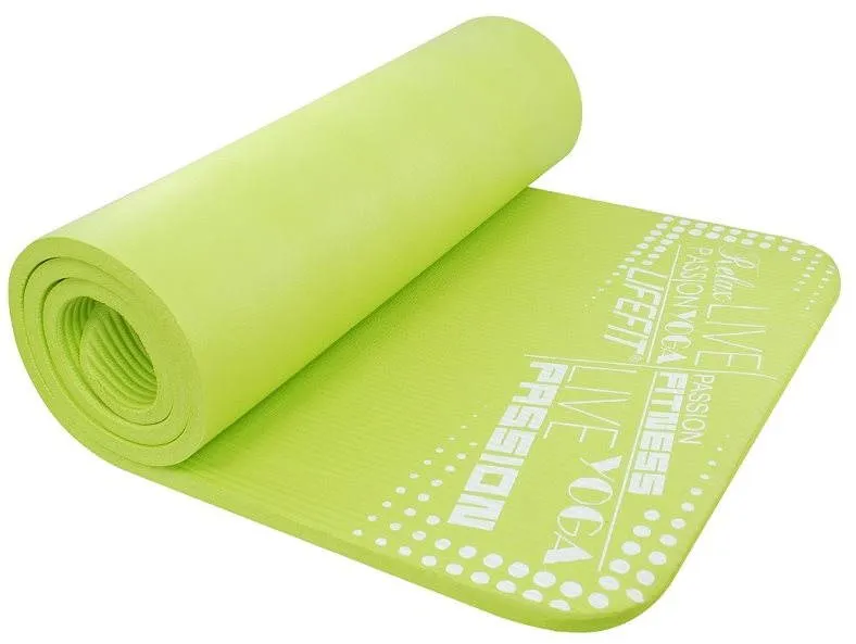 Podložka na cvičenie Lifefit Yoga Mat Exkluziv svetlozelená