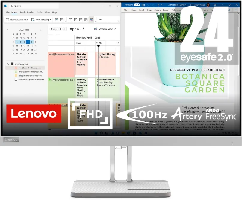 LCD monitor 23.8" Lenovo L24e-40