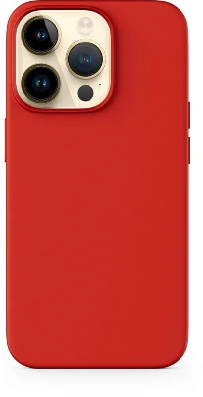 Kryt na mobil Epico silikónový kryt pre iPhone 14 Plus s podporou uchytenia MagSafe - červený