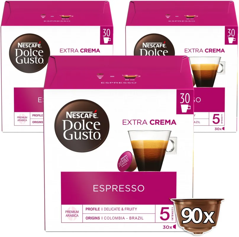 Kávové kapsule NESCAFÉ Dolce Gusto Espresso XXL, 3 balenia
